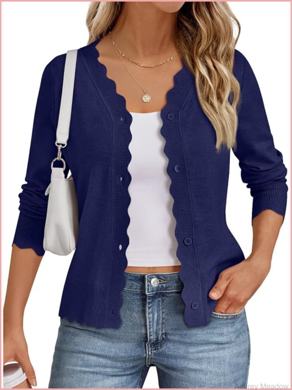 Lightweight V-Neck Button Down Cardigan Sweater Long Sleeve Knit